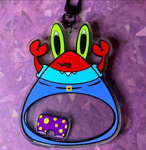 Krabs Panty Raid Shaker Keychain