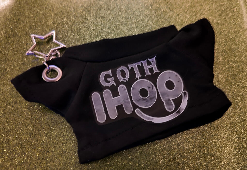 Goth IHOP Mini T-shirt Keychain