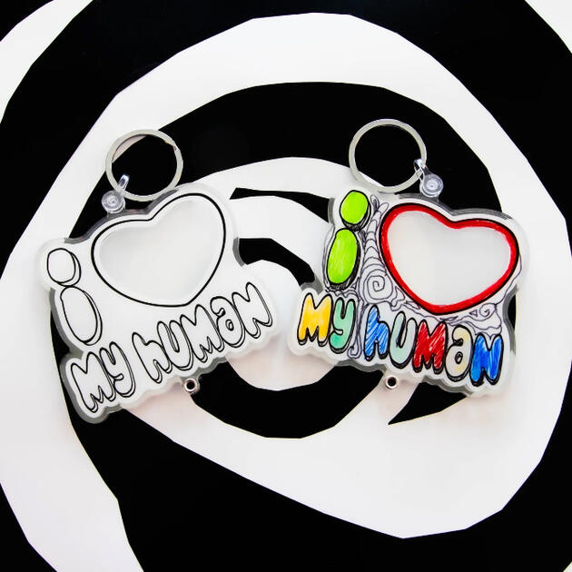 I ❤️ my human doodle photo shaker