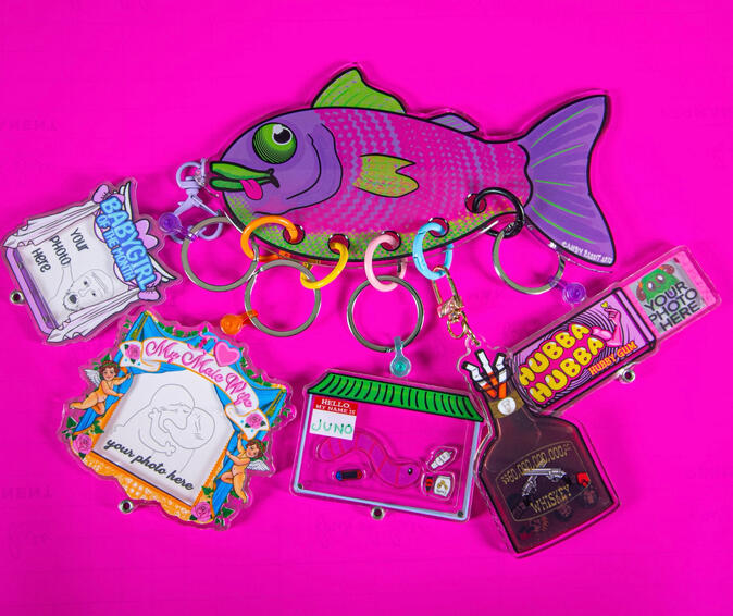 Loot Fish Keychain Holder