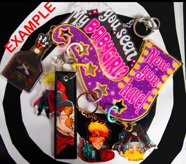 Babygirl keychain Holder Example