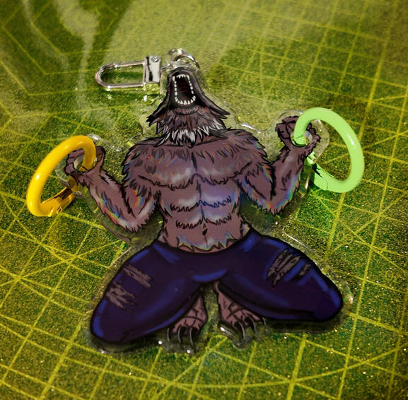 Alpha Wolf Mini Keychain Holder