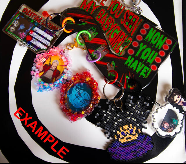 Horror Keychain Holder Example